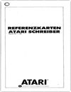 AtariSchreiber Referenzkarte Manuals