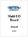 Multi I/O Board Manual - Rev. 5-20-1987 Manuals
