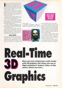 Real Time 3D Graphics for the Atari ST