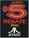 Giant $5 Rebate From Atari Other Documents