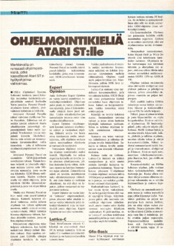 Ohjelmointikieliä Atari ST:lle