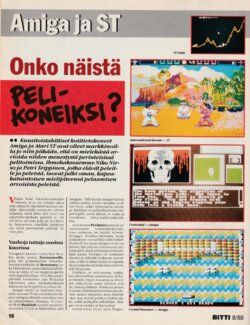 Amiga ja ST - Onko Näistä Pelikoneiksi