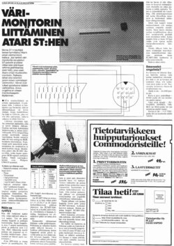 Värimonitorin Liittäminen Atari ST:hen