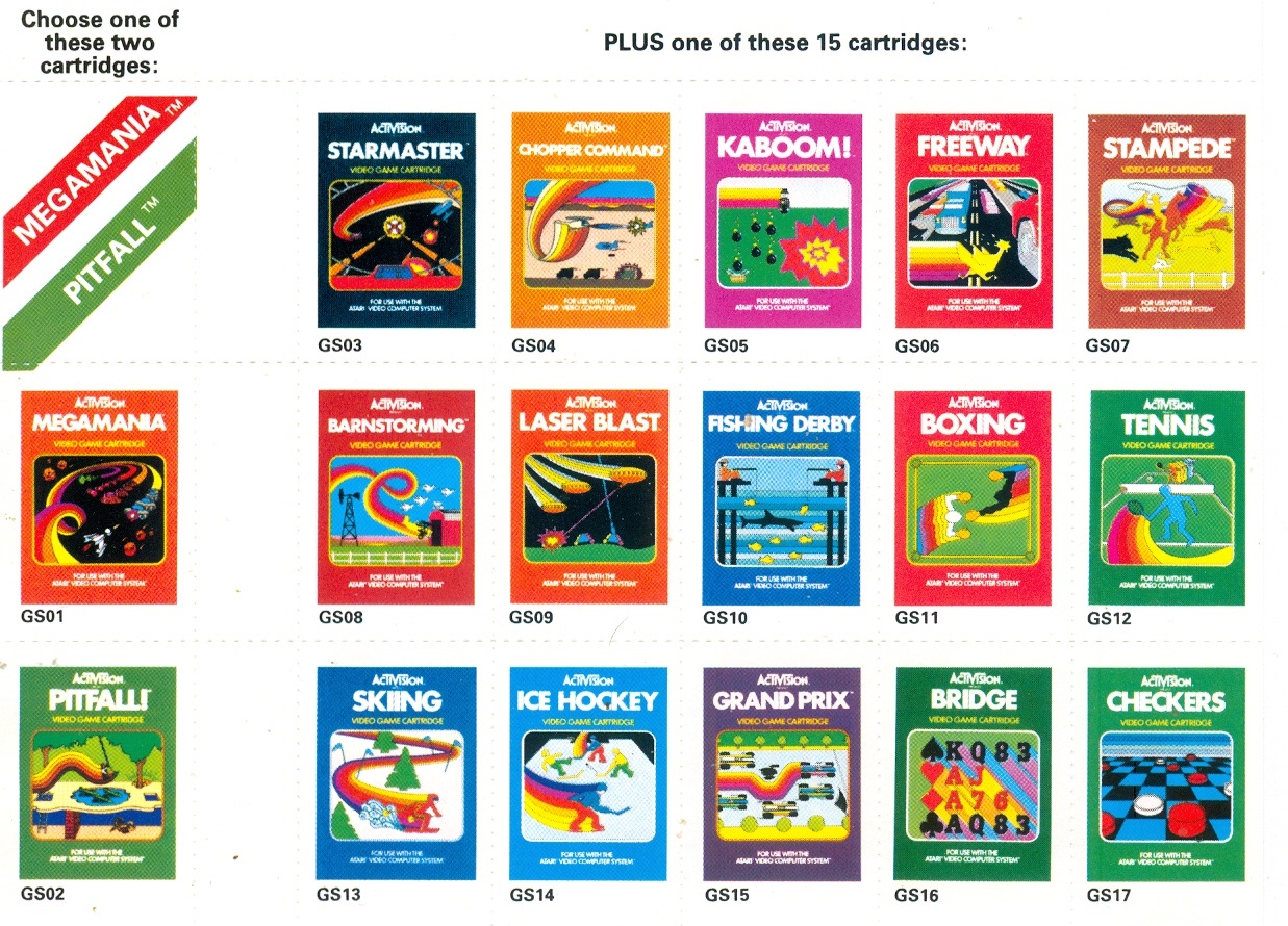 Activision Stamp Sheet