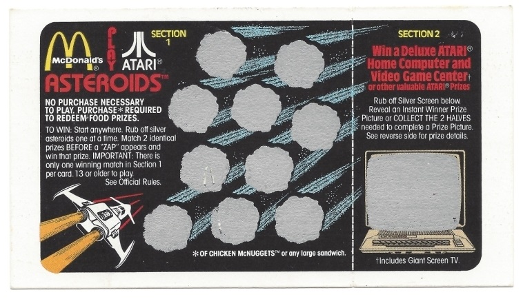 Asteroids Scratch Card