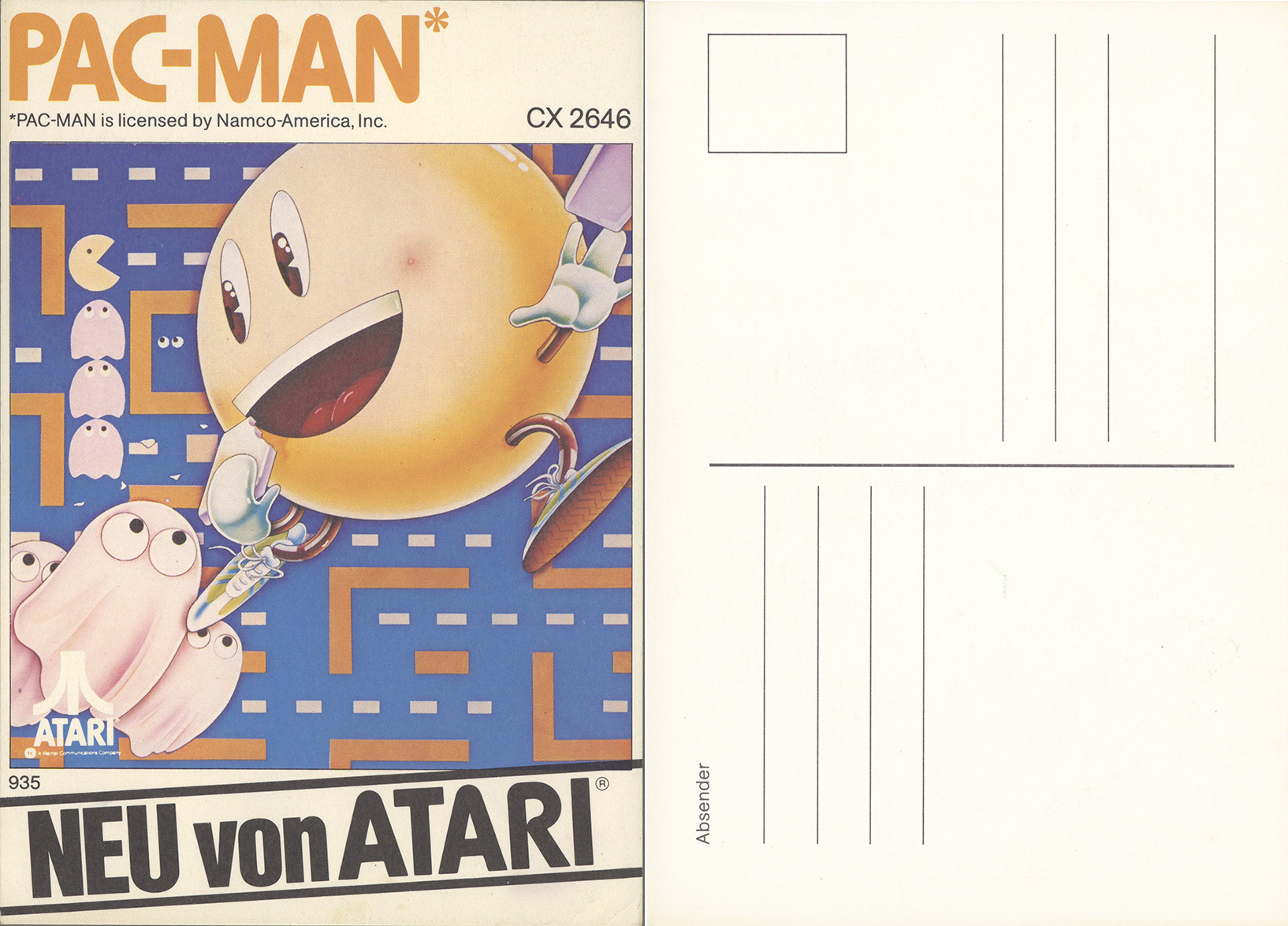 Pac-Man Postcard