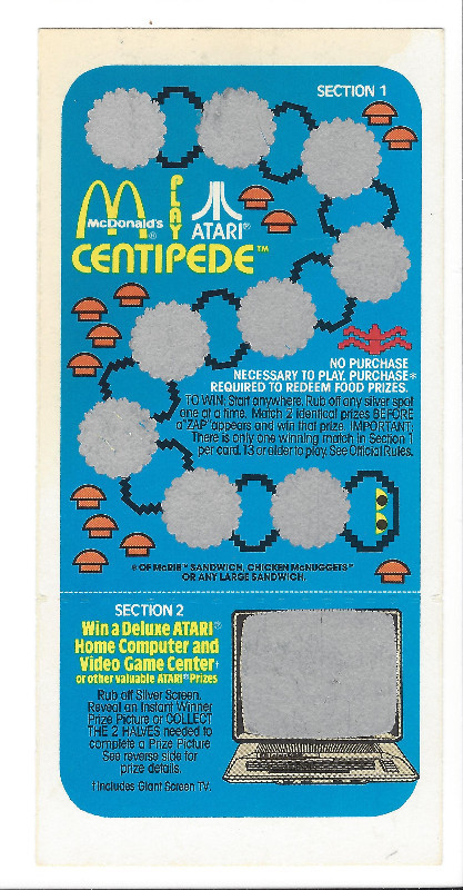 Centipede Scratch Card
