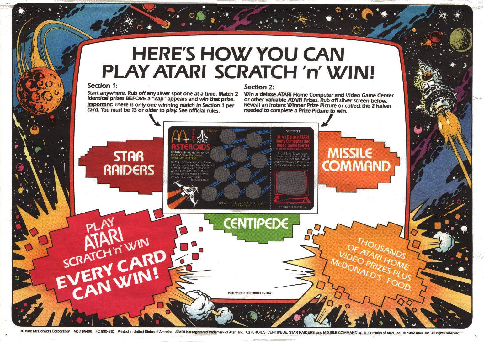 McDonald's Placemat