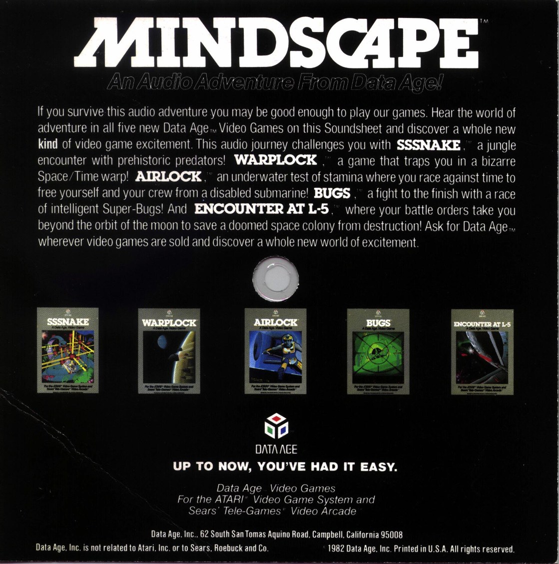 Mindscape Record Back