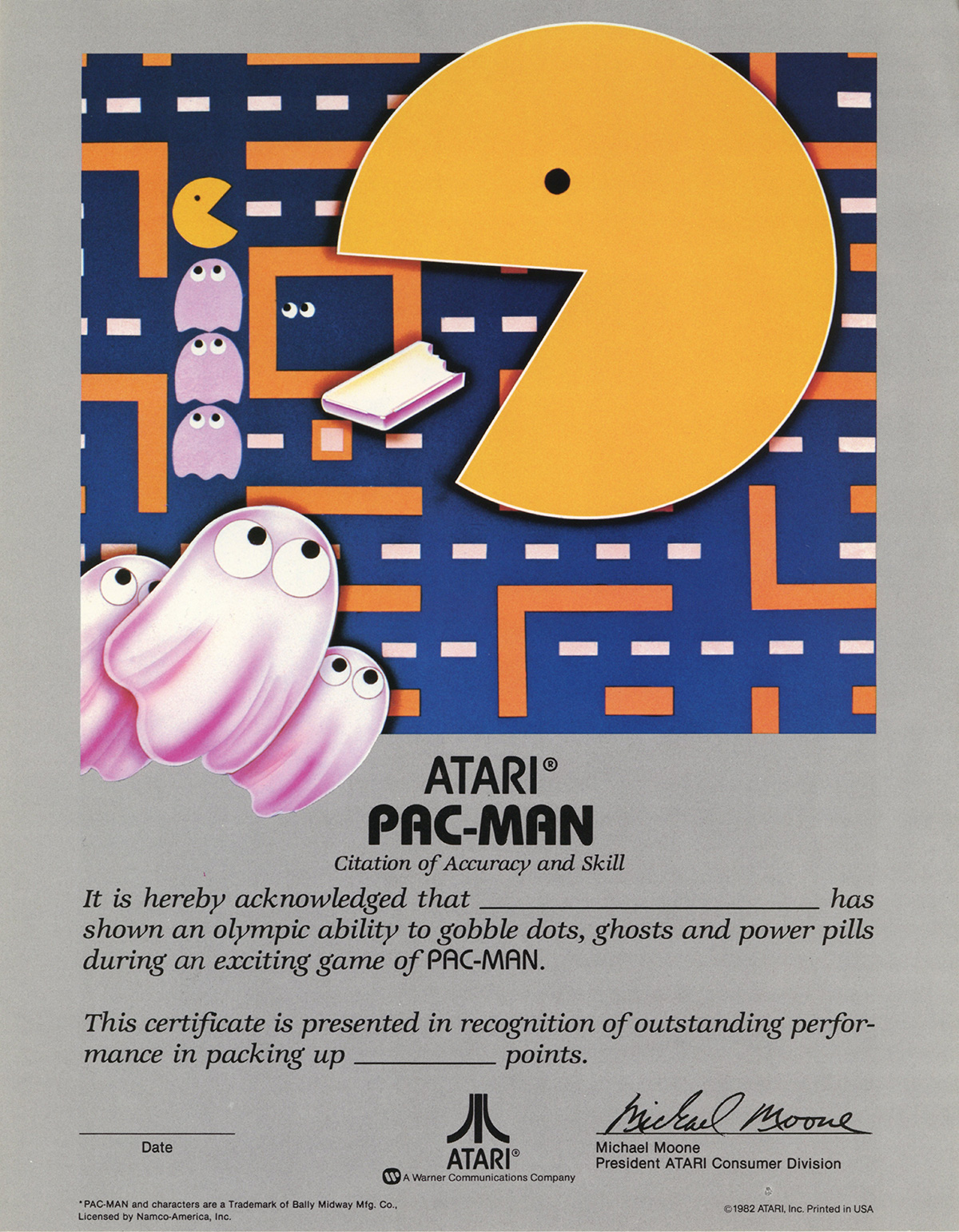 Pac-Man Citation of Accuracy and Skill