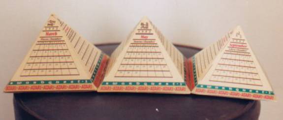 Swordquest Calendar Pyramids