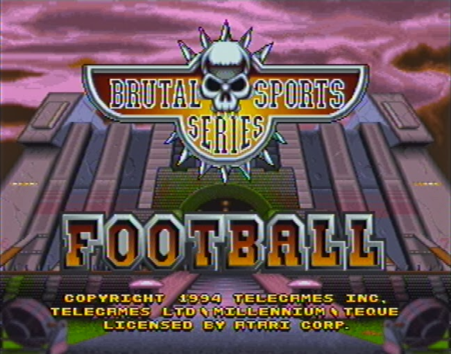 Brutal Sports Football atari screenshot