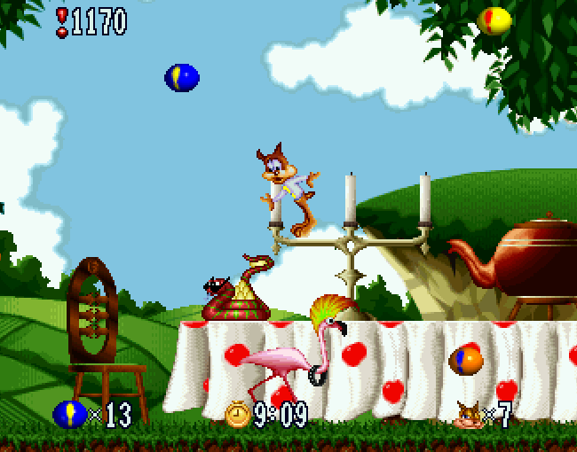 Bubsy in Fractured Furry Tales atari screenshot