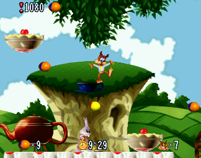 Bubsy in Fractured Furry Tales atari screenshot