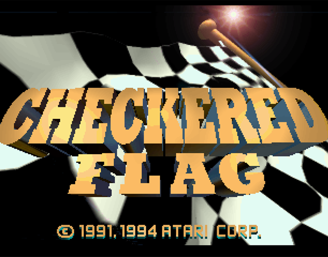Checkered Flag atari screenshot