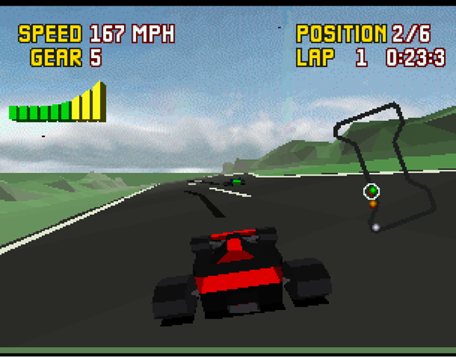 Checkered Flag atari screenshot