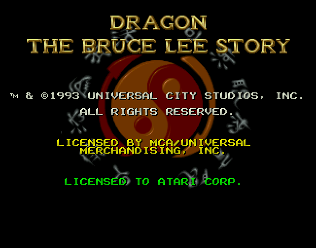Dragon - The Bruce Lee Story atari screenshot