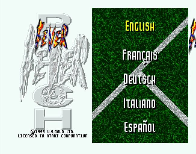 Fever Pitch Soccer atari screenshot