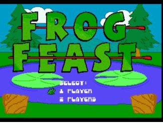 Frog Feast atari screenshot