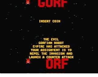Gorf Classic atari screenshot