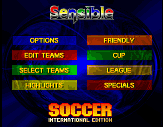 Sensible Soccer International Edition atari screenshot