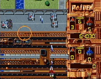 Raiden atari screenshot