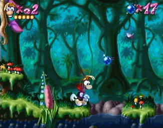 Rayman atari screenshot