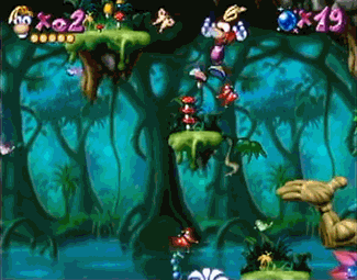 Rayman atari screenshot