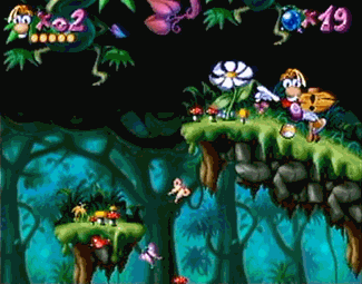 Rayman atari screenshot