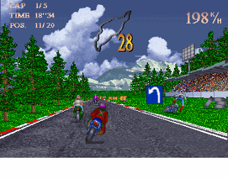 Super Burnout atari screenshot