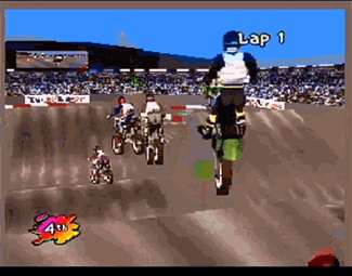 Supercross 3D atari screenshot
