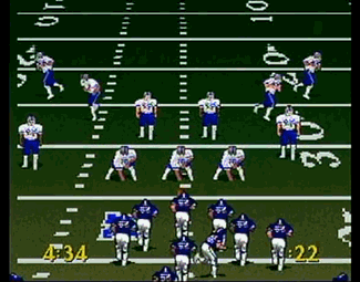 Troy Aikman NFL Football atari screenshot