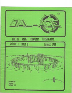 Dallas Atari Computer Enthusiasts — Volume 7, Issue 8