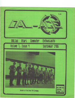 Dallas Atari Computer Enthusiasts — Volume 7, Issue 9