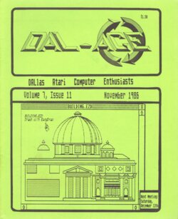 Dallas Atari Computer Enthusiasts — Volume 7, Issue 11