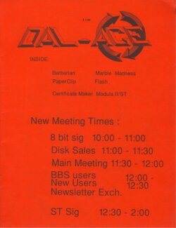 Dallas Atari Computer Enthusiasts — Volume 8, Issue 11