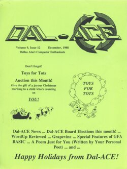 Dallas Atari Computer Enthusiasts — Volume 9, Issue 12