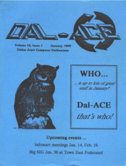 Dallas Atari Computer Enthusiasts — Volume 10, Issue 1