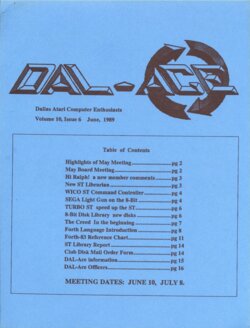 Dallas Atari Computer Enthusiasts — Volume 10, Issue 6