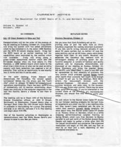 Current Notes — Vol. 2, No. 10
