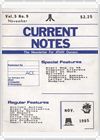Current Notes issue Vol. 5, No. 9