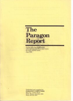 The Paragon Report — Aug 1988