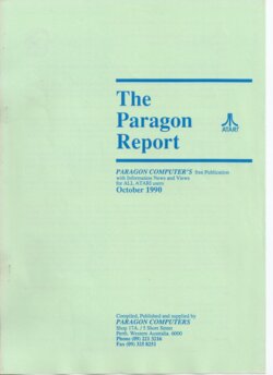 The Paragon Report — October 1990