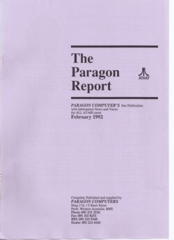 The Paragon Report — February 1992