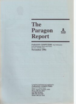 The Paragon Report — November 1992