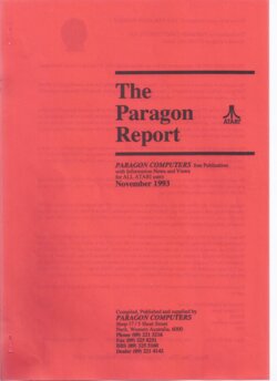 The Paragon Report — November 1993