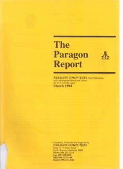 The Paragon Report — March 1994