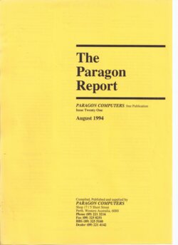 The Paragon Report — August 1994