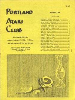 Portland Atari Club Newsletter —