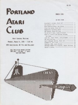 Portland Atari Club Newsletter —